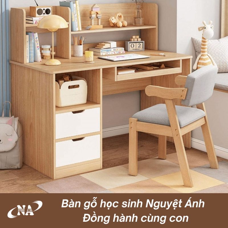 Bàn gỗ học sinh đồng hành cùng con