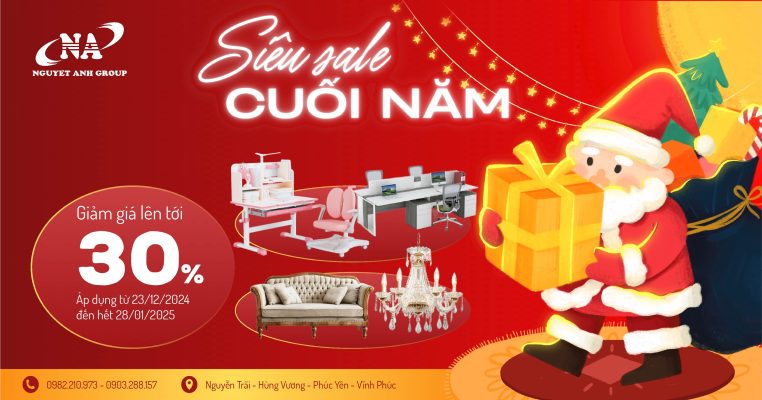 Sale cuối năm lên tới 30 %